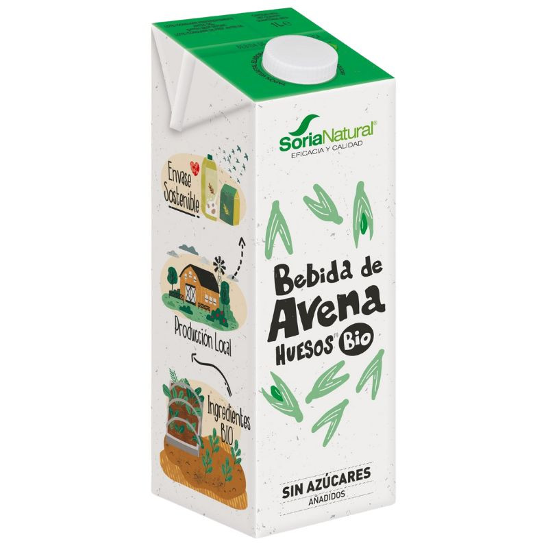 BEBIDA DE AVENA HUESOS BIO 1L SORIA NATURAL
