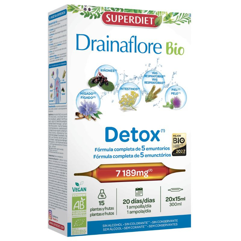 DRAINAFLORE BIO 20 AMPOLLAS SUPERDIET