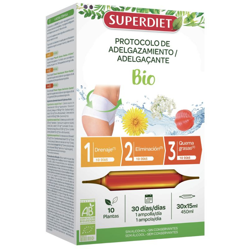 PROTOCOLO ADELGAZANTE BIO 3 FASES X 10 AMPOLLAS SUPERDIET
