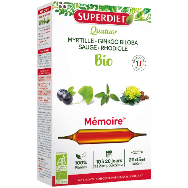CUARTETO MEMORIA BIO 20 AMPOLLAS SUPERDIET