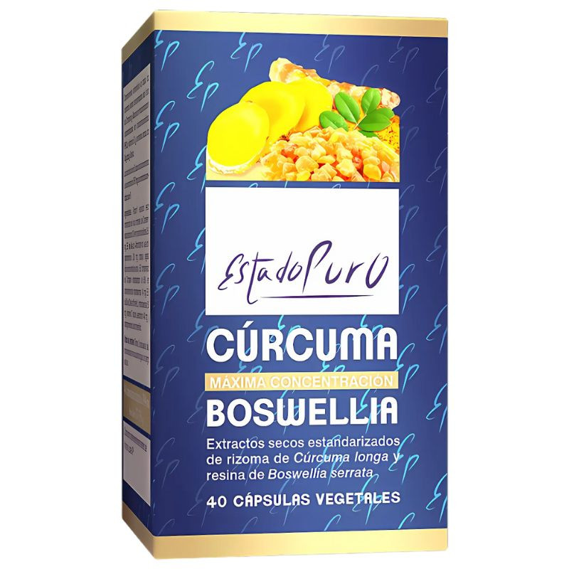 CÚRCUMA Y BOSWELLIA 40 CÁPSULAS VEGETALES ESTADO PURO