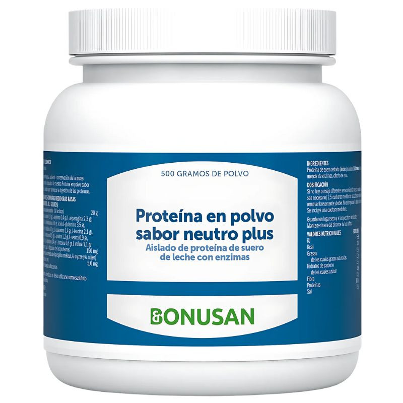 PROTEÍNA EN POLVO COMPLEX SABOR NEUTRO 500G BONUSAN