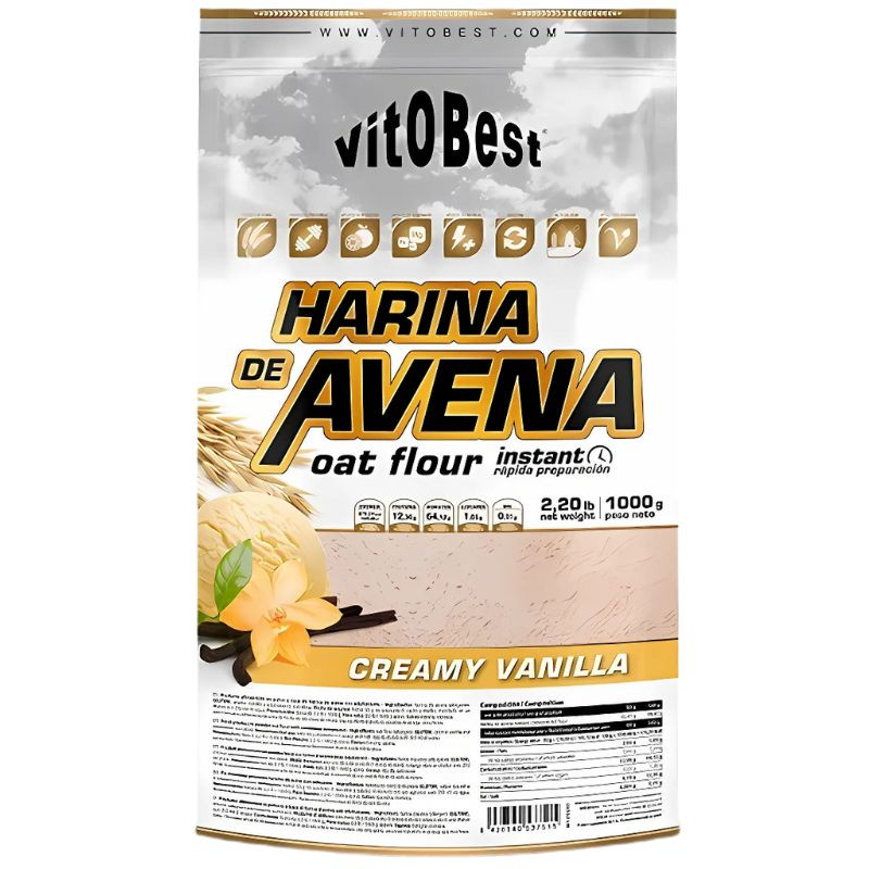 HARINA DE AVENA 1Kg. VAINILLA VIT.O.BEST