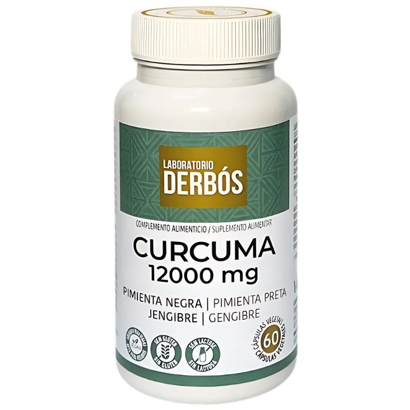 CÚRCUMA 12000MG 60 CÁPSULAS VEGETALES DERBÓS