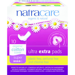 COMPRESA EXTRA SUPER CON ALAS 10Uds. NATRACARE