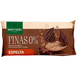 GALLETA FINA 0% ESPELTA CHOCOLATE NEGRO 90G SANTIVERI