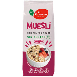 MUESLI CON FRUTOS ROJOS BIO SIN GLUTEN 375G EL GRANERO
