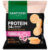 MINI TORTITAS 24% PROTEÍNA CON CEBOLLA 50G SANTIVERI