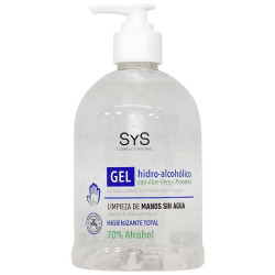 GEL HIDROALCOHÓLICO PARA MANOS CON ALOE VERA 500ML SYS