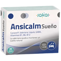 ANSICALM SUEÑO 30 CÁPSULAS VEGETALES SAKAI