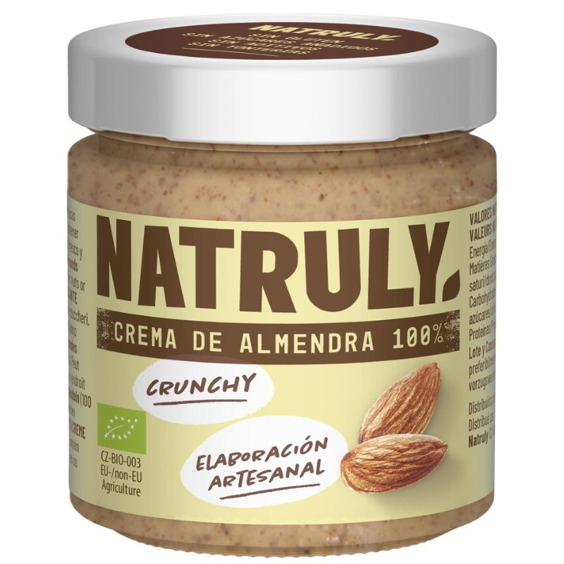 CREMA DE ALMENDRA CRUNCHY BIO 200G NATRULY