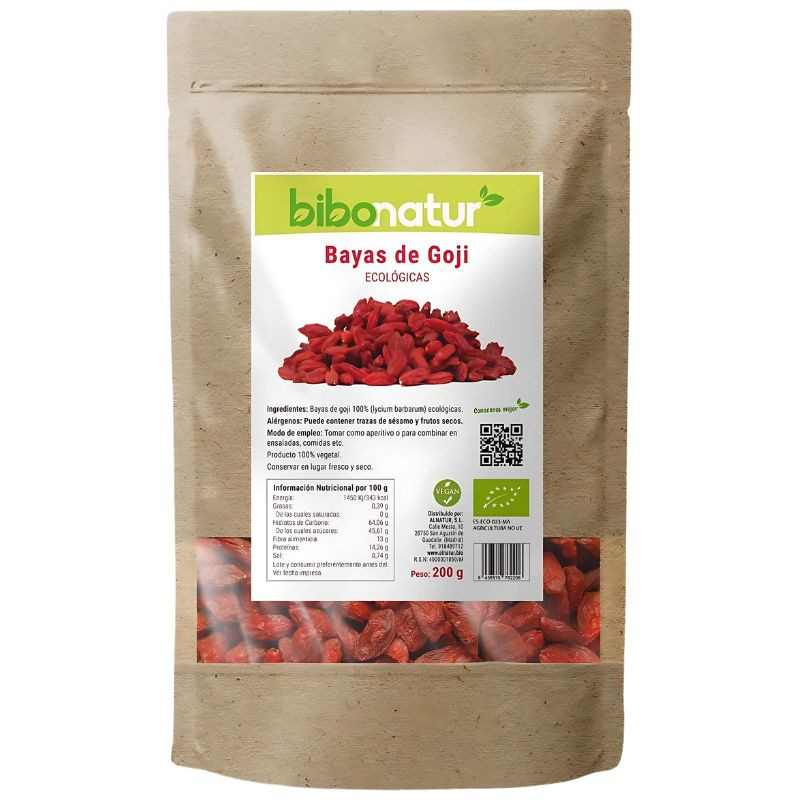 BAYAS DE GOJI ECO 200G BIBONATUR