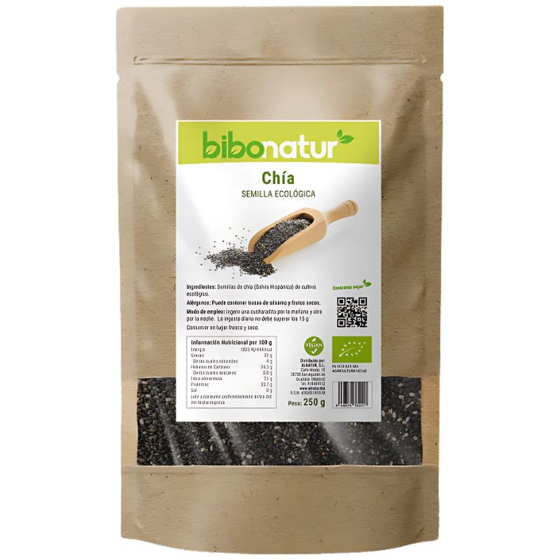 SEMILLAS DE CHÍA ECO 250G BIBONATUR