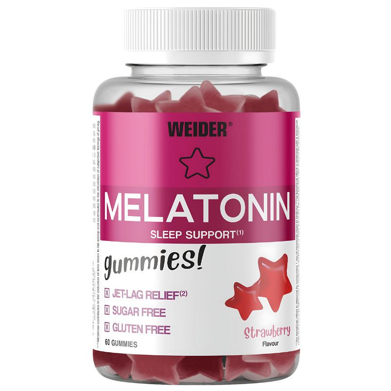 GUMMIES MELATONINA DE FRESA 60 GOMINOLAS WEIDER