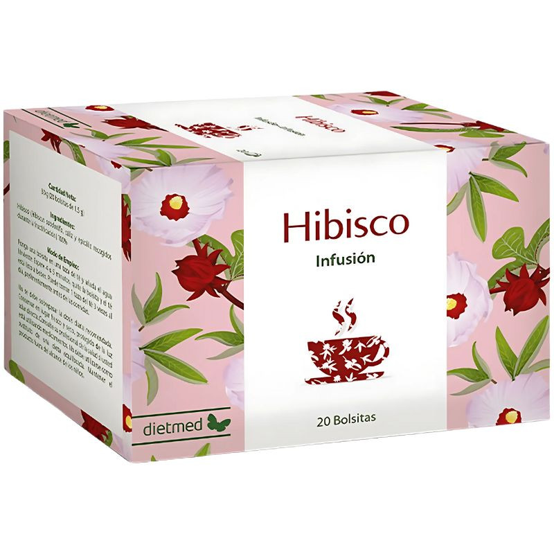 INFUSIÓN DE HIBISCO (FLOR DE JAMAICA) 20 BOLSITAS DIETMED
