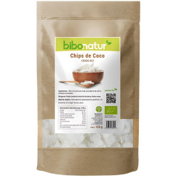 CHIPS DE COCO CRUDO BIO 150G BIBONATUR
