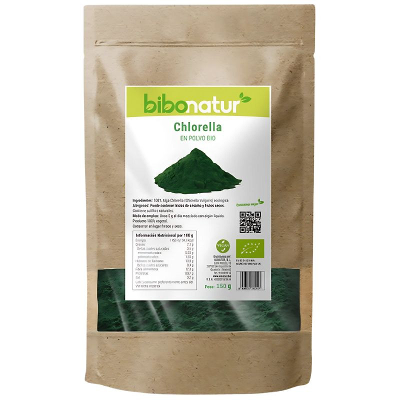 ALGA CHLORELLA EN POLVO ECO 150G BIBONATUR