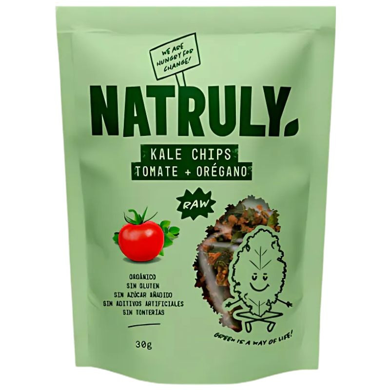 CHIPS CRUJIENTES DE KALE 100 % NATURALES 30G NATRULY