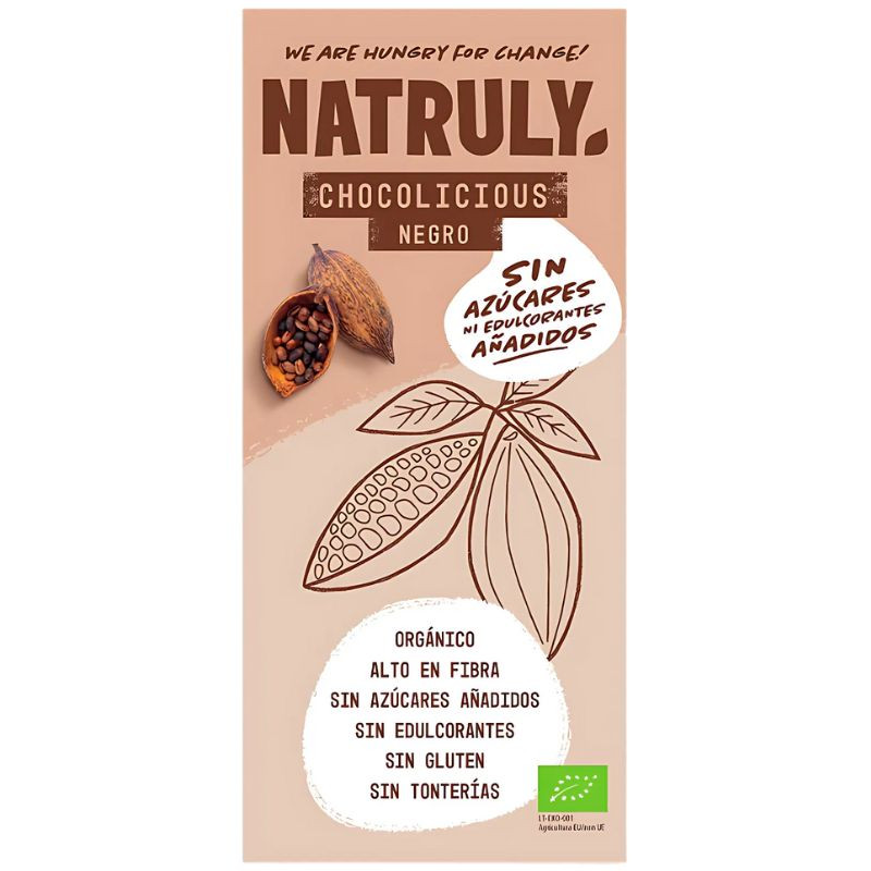 CHOCOLICIOUS NEGRO BIO 85G NATRULY