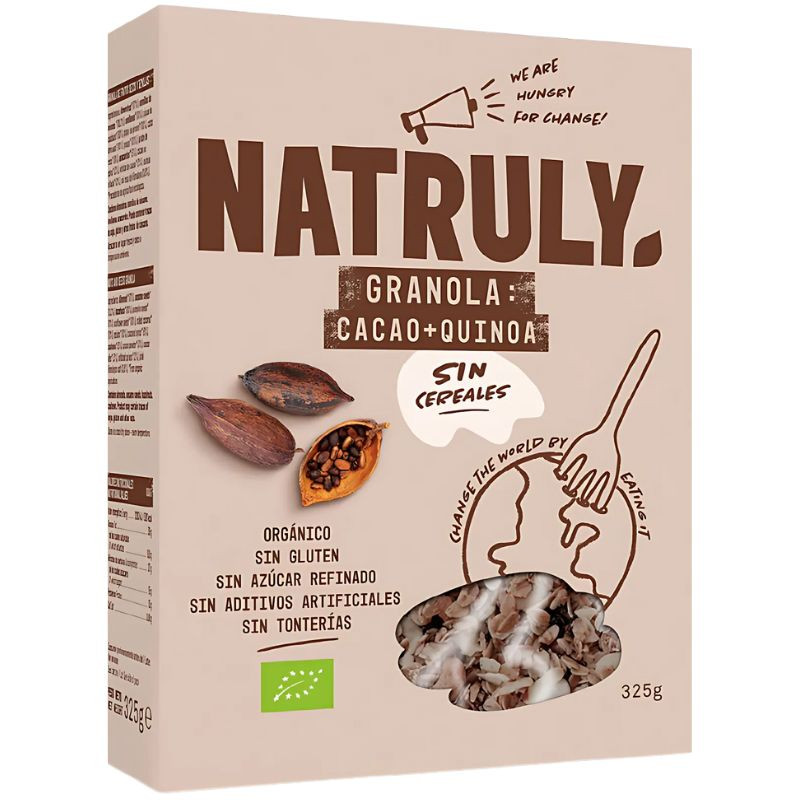 GRANOLA DE CACAO Y QUINOA BIO 325G NATRULY