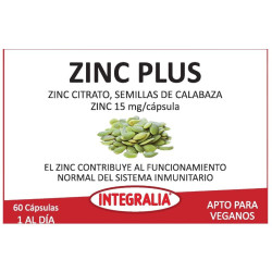ZINC PLUS 60 CÁPSULAS INTEGRALIA