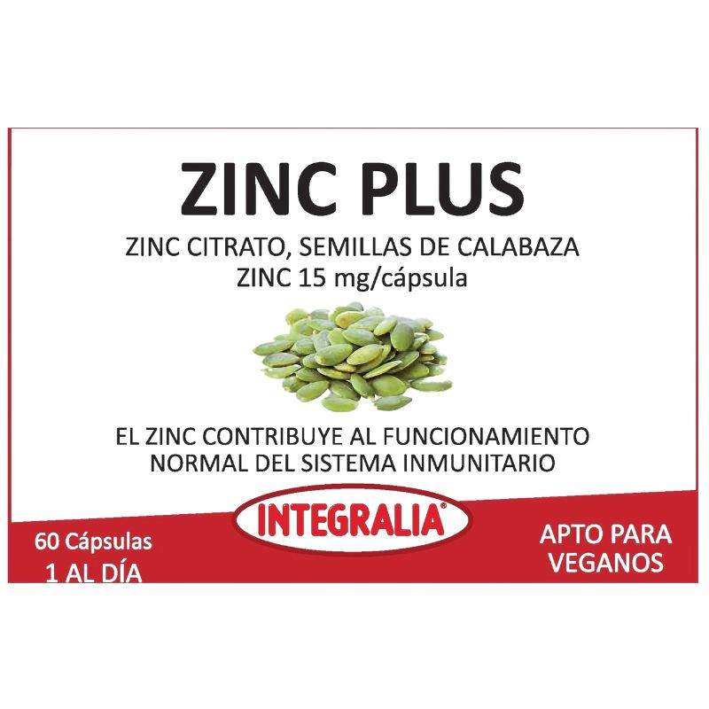 ZINC PLUS 60 CÁPSULAS INTEGRALIA