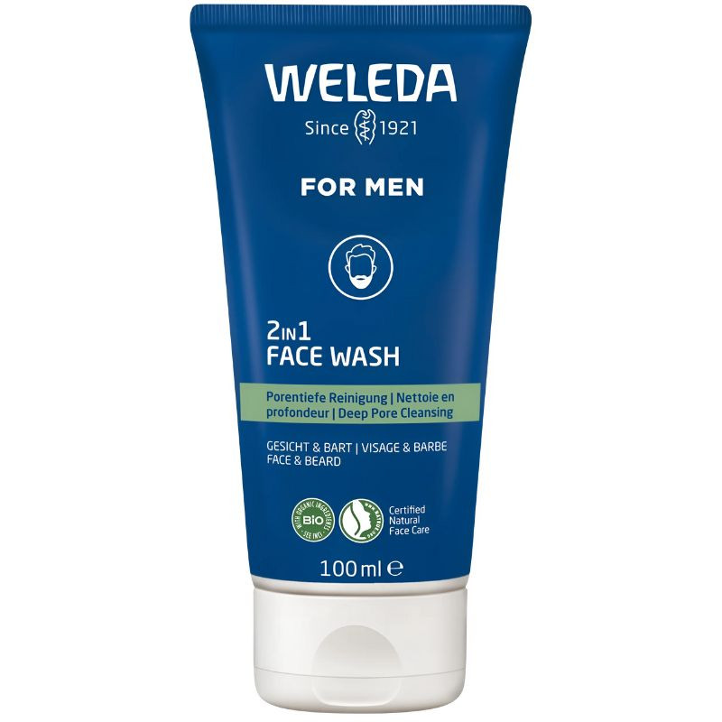 GEL LIMPIADOR 2 EN 1 ROSTRO & BARBA FOR MEN 100ML WELEDA