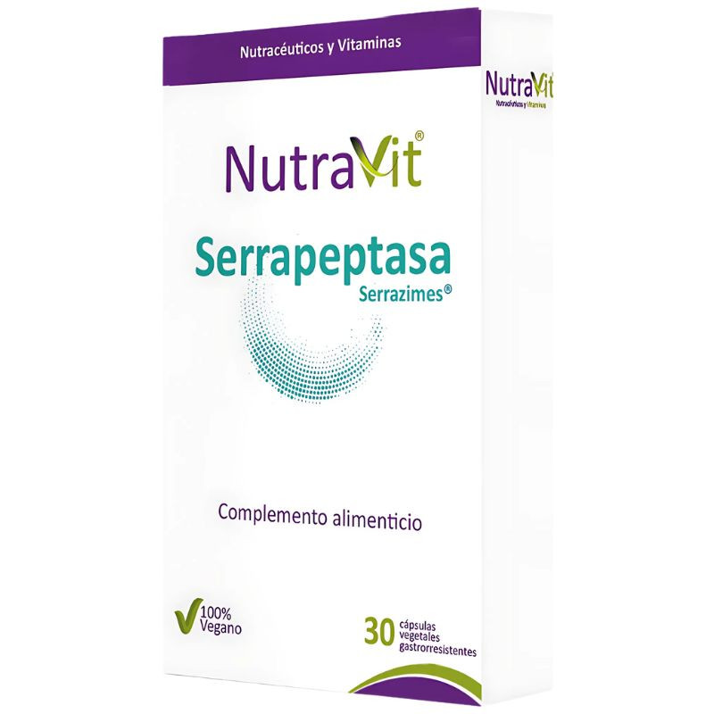 SERRAPEPTASA SERRAZIME 30 CÁPSULAS NUTRAVIT