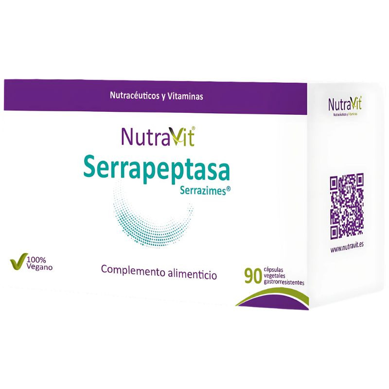 SERRAPEPTASA SERRAZIME 90 CÁPSULAS NUTRAVIT