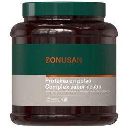 PROTEÍNA EN POLVO COMPLEX SABOR NEUTRO 400G BONUSAN