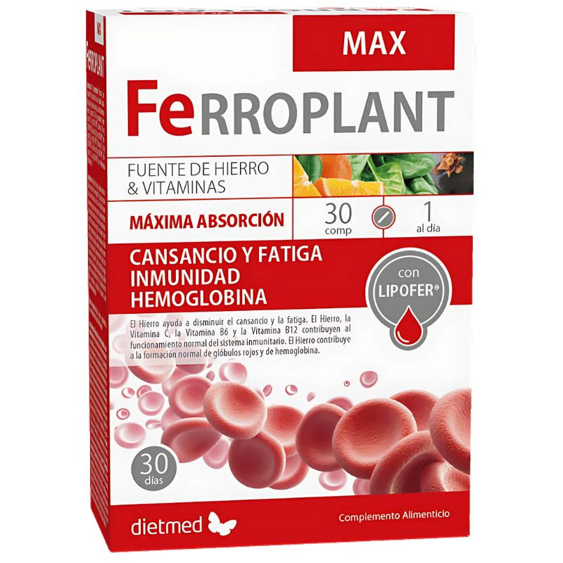 FERROPLANT MAX 30 COMPRIMIDOS DIETMED