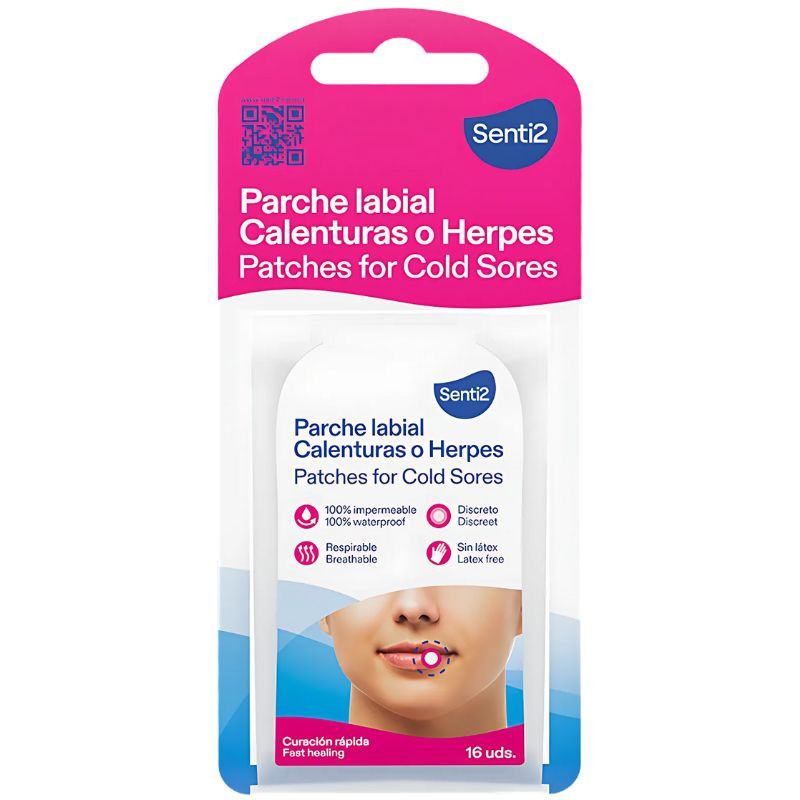 SENTI2 PARCHE LABIAL CALENTURAS O HERPES 16 UNIDADES PLAMECA