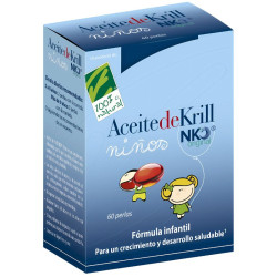 ACEITE DE KRILL NIÑOS 60 PERLAS 300Mg. CIENPORCIEN NATURAL