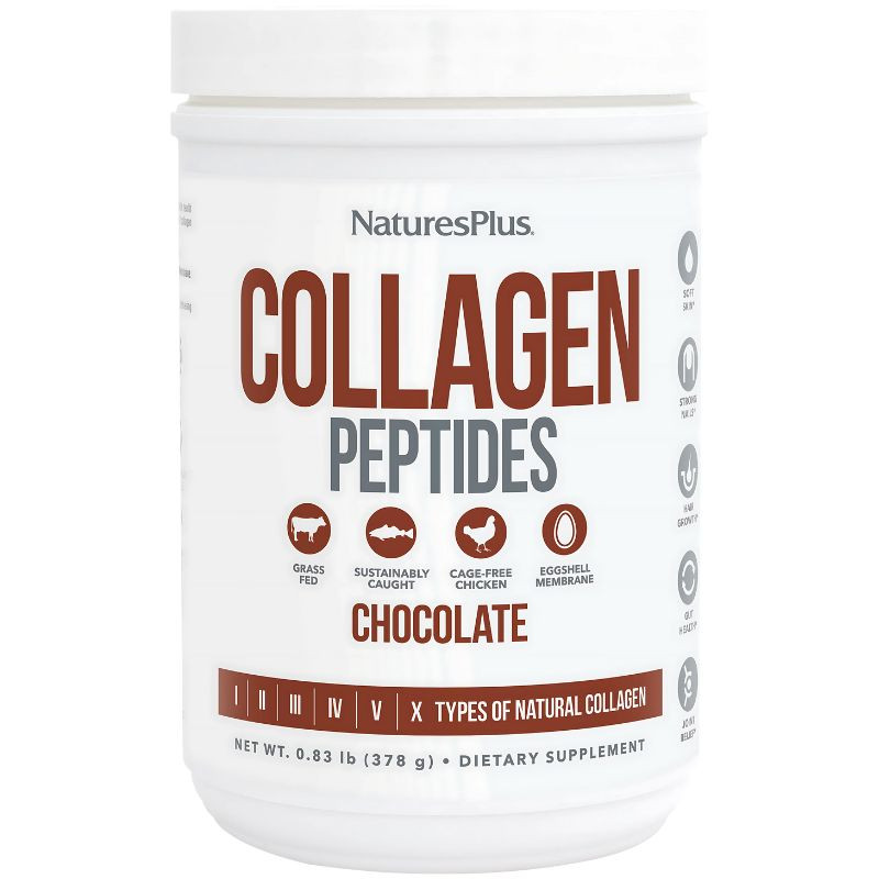 COLLAGEN PEPTIDES CHOCOLATE 378G NATURES PLUS