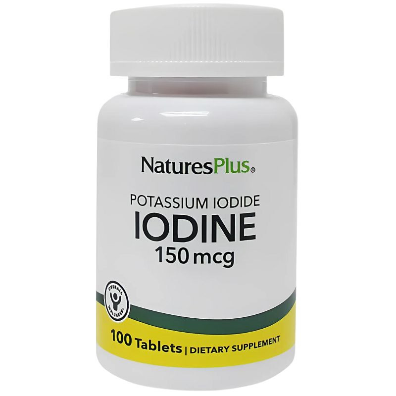 IODINE (YODURO DE POTASIO) 150MCG 100 COMPRIMIDOS NATURES PLUS