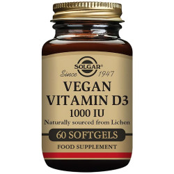 VEGAN VITAMINA D3 1000UI 60CAPSULAS SOLGAR