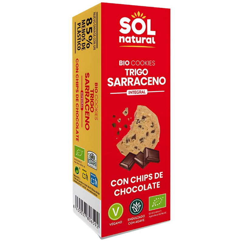GALLETAS DE TRIGO SARRACENO Y CHOCOLATE BIO 170G SOL NATURAL