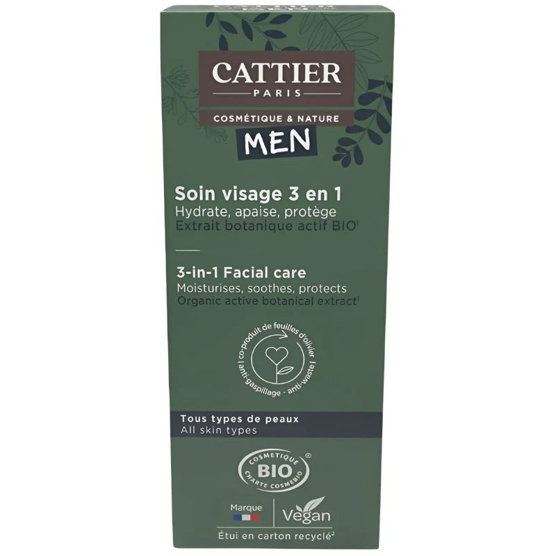 CUIDADO FACIAL 3 EN 1 PARA HOMBRE 50ML CATTIER