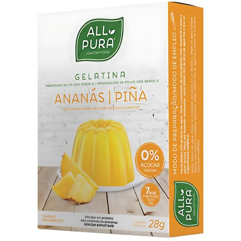 GELATINA DE PIÑA 28G ALL PURA