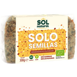 PAN SOLO SEMILLAS SIN HARINA NI LEVADURA BIO 300G SOL NATURAL