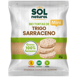 MINI TORTITAS DE TRIGO SARRACENO BIO 45G SOL NATURAL