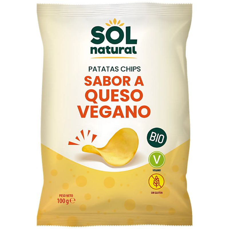 PATATAS FRITAS CON SABOR A QUESO VEGANO BIO 100G SOL NATURAL