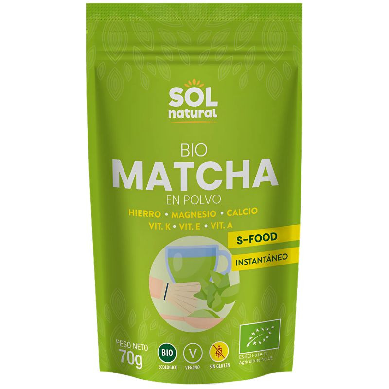 MATCHA EN POLVO BIO 70G SOL NATURAL