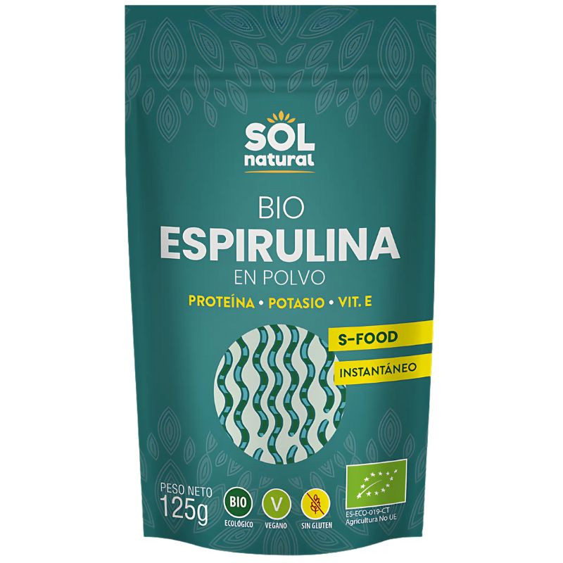 ESPIRULINA EN POLVO BIO 125G SOL NATURAL