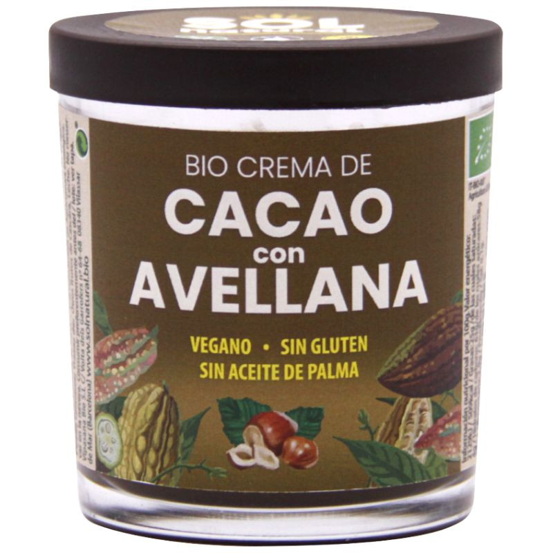 CREMA DE CACAO CON AVELLANA BIO 200G SOL NATURAL