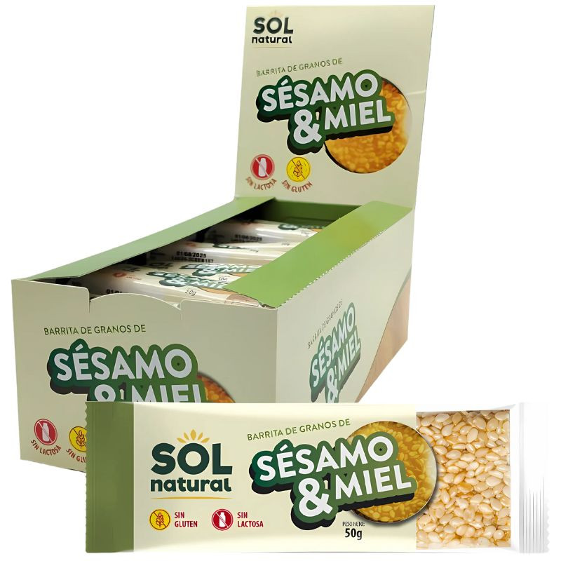 BARRITA DE SÉSAMO Y MIEL 50G SOL NATURAL