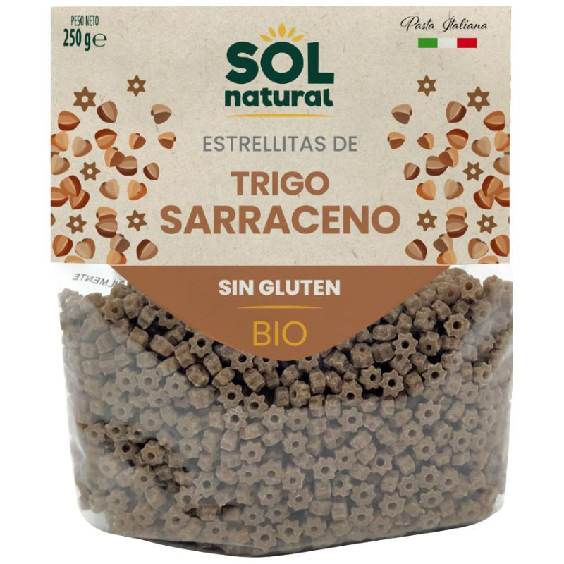 ESTRELLITAS DE TRIGO SARRACENO SIN GLUTEN BIO 250G SOL NATURAL
