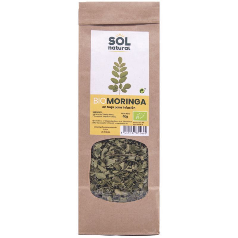 MORINGA EN HOJA PARA INFUSIÓN BIO 40G SOL NATURAL