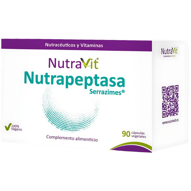 NUTRAPEPTASA SERRAZIME 90 CÁPSULAS NUTRAVIT