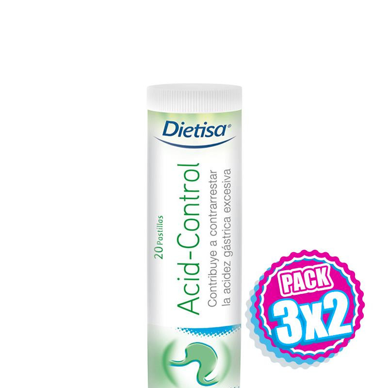 Pack 3x2 ACID-CONTROL 20 PASTILLAS DIETISA